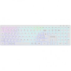 Клавиатура Canyon HKB-W11 Slim Dual Mode Wireless/Bluetooth RGB UA White (CNS-HBTK11W)