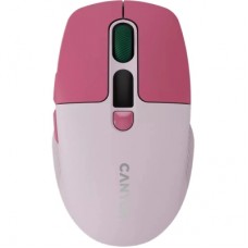 Мышка Canyon MW-26 LCD Silent Wireless/Bluetooth Pink (CNS-CMSW26P)