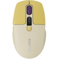 Мышка Canyon MW-26 LCD Silent Wireless/Bluetooth Yellow (CNS-CMSW26Y)