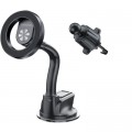 Універсальний автотримач Canyon Magnetic car holder OnGrip 12 suction + air vent Black (CNS-CCHM12)