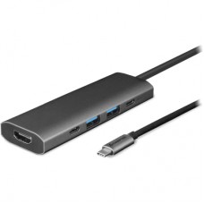 Концентратор Chieftec USB3.2 Type-C to HDMI/USB 3.2x2/USB-C/PD 80W 5-in-1 DSC-502 (DSC-502)
