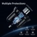 Зарядное устройство Choetech car 2хUSB-A 36W QC black (C0051-BK)