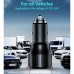 Зарядное устройство Choetech car USB-A/USB-C 63W QC3.0/PD/PPS black (TC0010-BK)