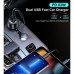Зарядное устройство Choetech car USB-A/USB-C 63W QC3.0/PD/PPS black (TC0010-BK)
