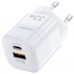 Зарядное устройство Choetech GaN USB-A/USB-C 33W QC3.0/PD/PPS (PD5006-EU-WH)