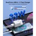 Зарядное устройство Choetech GaN USB-A/USB-C 33W QC3.0/PD/PPS (PD5006-EU-WH)