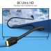 Кабель мультимедийный HDMI to HDMI 2.0m V.2.1 8K 60Hz HDR10 HLG 48Gbps YUV 444 Choetech (XHH-TP20)