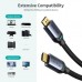 Кабель мультимедийный HDMI to HDMI 2.0m V.2.1 8K 60Hz HDR10 HLG 48Gbps YUV 444 Choetech (XHH01-BK)