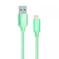 Дата кабель USB 2.0 AM to Lightning 1.0m mint ColorWay (CW-CBUL004-MT)