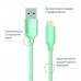 Дата кабель USB 2.0 AM to Lightning 1.0m mint ColorWay (CW-CBUL004-MT)