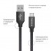 Дата кабель USB 2.0 AM to USB-C 2.0m black ColorWay (CW-CBUC008-BK)