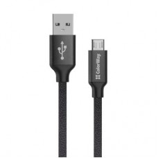 Дата кабель USB 2.0 AM to Micro 5P 2.0m black ColorWay (CW-CBUM009-BK)
