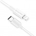 Дата кабель USB-C to Lightning 1.0m 3A white ColorWay (CW-CBPDCL032-WH)