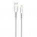 Дата кабель ColorWay USB 2.0 AM to Lightning 1.0m line-drawing white (CW-CBUL027-WH)
