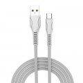 Дата кабель ColorWay USB 2.0 AM to Micro 5P 1.0m line-drawing white (CW-CBUM028-WH)