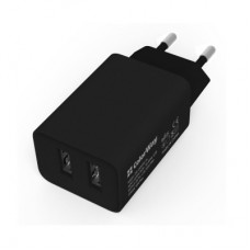 Зарядний пристрій ColorWay 2USB AUTO ID 2.1A (10W) black (CW-CHS015-BK)