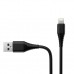 Зарядний пристрій ColorWay 1USB Quick Charge 3.0 (18W) black + cable Lightning (CW-CHS013QCL-BK)