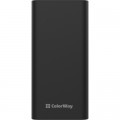 Батарея універсальна ColorWay 30 000 mAh Lamp, Black (CW-PB300LPB3BK-F)
