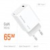 Зарядное устройство ColorWay GaN Mini 65W PD Port PPS USB-C white (CW-CHS049PD-WT)