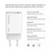 Зарядное устройство ColorWay GaN Mini 65W PD Port PPS USB-C white (CW-CHS049PD-WT)