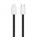 Дата кабель USB-C to Lightning 2.0m 27W PD FC black ColorWay (CW-CBPDCL068-BK)