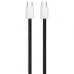 Дата кабель USB-C to USB-C 2.0m (braided cotton) (PD Fast Charging 60W) 3.0А black ColorWay (CW-CBPDCC068-BK)