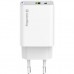 Зарядний пристрій ColorWay C101E GaN Mini 45W PD PPS USB-C + USB-A QC4.0 white (CW-CHS060PD-WT)