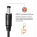 Кабель живлення USB to DC 5.5x2.5mm 12V 1.0m black ColorWay (CW-CBUD067-BK)