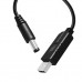 Кабель живлення USB to DC 5.5x2.5mm 12V 1.0m black ColorWay (CW-CBUD067-BK)