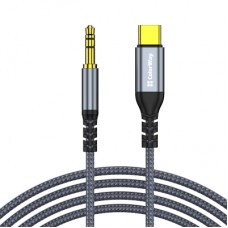 Кабель мультимедійний USB-C to 3.5mm M 1.2m gray ColorWay (CW-CBPDJ071-G)