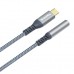 Перехідник USB-C to 3.5mm F 0.14m gray ColorWay (CW-AD-CJ)