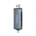 Зчитувач флеш-карт ColorWay USB 2.0/USB-C to CF/SD/MicroSD (CW-CR-01)