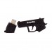 USB флеш накопитель ColorWay Pistol 64 GB 3.0 Black (CW-USBPL64)