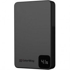 Батарея універсальна ColorWay 10 000 mAh PD/22.5W, 15W MagSafe Black (CW-PB100LPA1BK-WPDD)