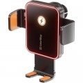 Універсальний автотримач ColorWay Ultra-mini. автозажим, Wireless Charger 15W Black (CW-CHAW069Q-BK)