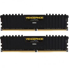 Модуль пам'яті для комп'ютера DDR4 16GB (2x8GB) 2400 MHz Vengeance LPX Black Corsair (CMK16GX4M2A2400C14)