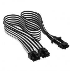 Кабель живлення video power 12+4pin PCIe Gen 5 12VHPWR 600W black/white Corsair (CP-8920333)