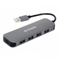 Концентратор D-Link DUB-H4 4xUSB2.0, USB2.0 (DUB-H4)