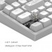Клавиатура Dark Project ALU81 Terra Nostra PBT RGB Mech G3MS Moonstone White (DPKB_NOSTRA_81_ANSI_WHITE_UA)