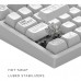 Клавиатура Dark Project ALU81 Terra Nova PBT RGB Mech G3MS Moonstone White (DPKB_NOVA_81_ANSI_WHITE_UA)