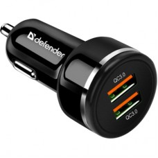 Зарядное устройство Defender UCA-80 black, 2xUSB, QC3.0, 36W (83832)