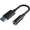 Перехідник USB-C M to 3.5mm F 0.1m black Defender (63011)