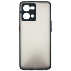Чехол для мобильного телефона Dengos Matte OPPO Reno 7 (black) (DG-TPU-MATT-111)