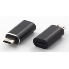 Перехідник Lightning (female) to microUSB (male) black Dengos (ADP-012)