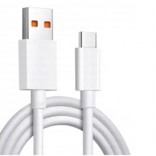 Дата кабель USB 2.0 AM to USB-C 1.0m 6A white Dengos (PLS-TC-6A-WHITE)