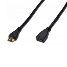 Кабель мультимедійний HDMI to HDMI 5.0m Digitus (AK-330201-050-S)