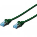 Патч-корд Digitus 0.5м, cat.5e, SF-UTP, AWG 26/7, green (DK-1531-005/G)