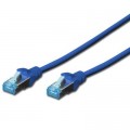 Патч-корд Digitus 5м, cat.5e, SF-UTP, AWG 26/7, blue (DK-1531-050/B)
