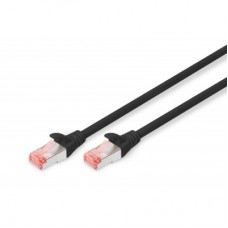 Патч-корд 0.25м, CAT 6 S-FTP, AWG 27/7, LSZH, Black Digitus (DK-1644-0025/BL)