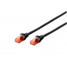 Патч-корд Digitus CAT 6 UTP, 0.25м, AWG 26/7, Cu, LSZH, чорний (DK-1617-0025/BL)